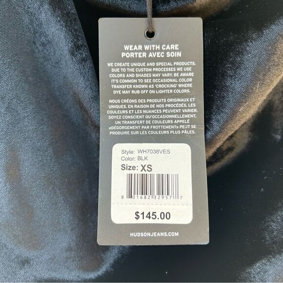 Hudson Velvet Satin Cami Top XS New - Picture 6 of 8